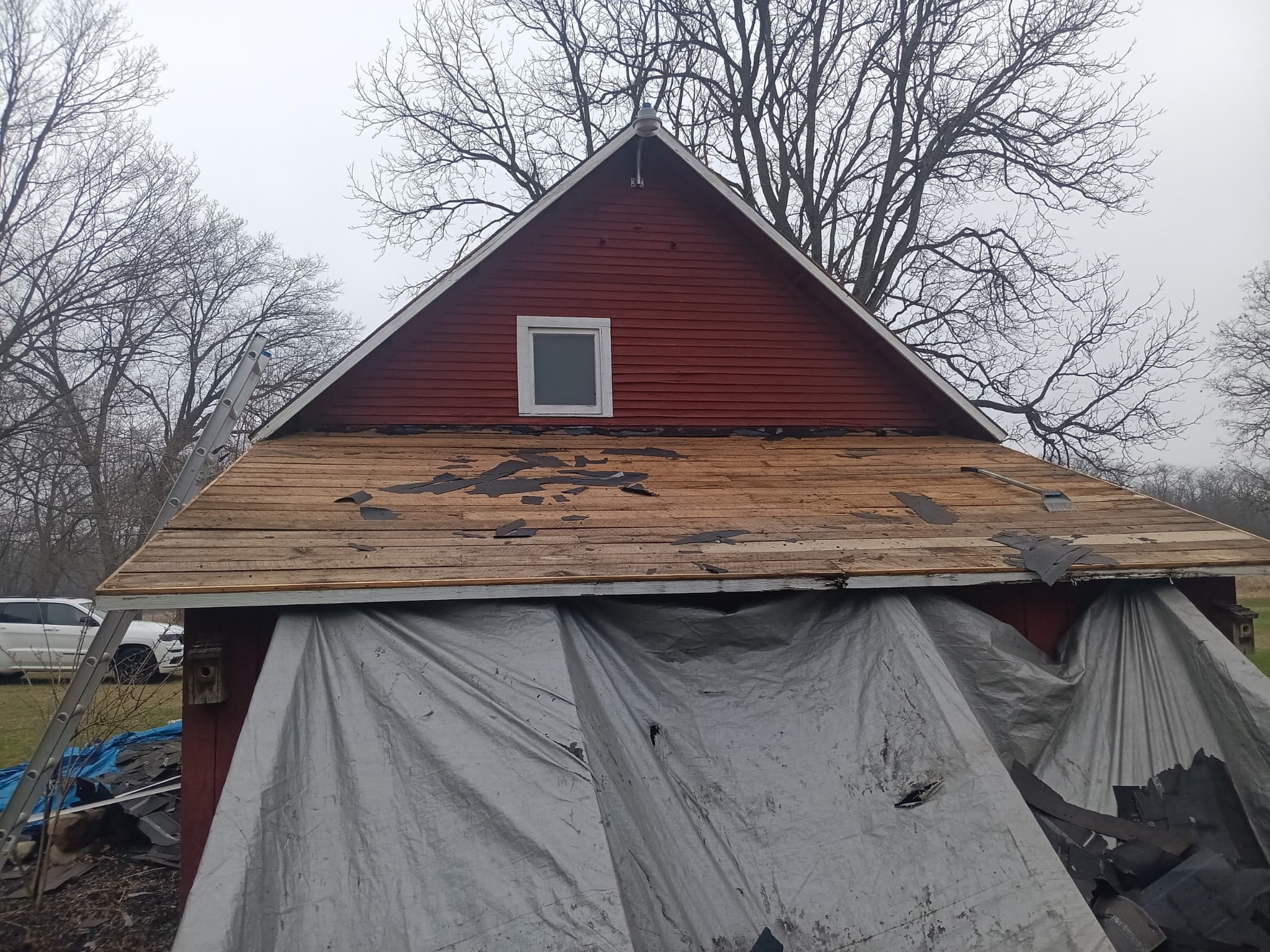 Day 1: Full tear-off and structural assessment, Jackson, MI